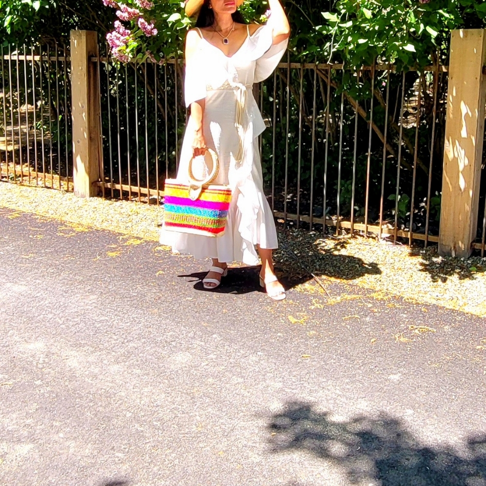 Beautiful white zara dress - Picture 5 of 6